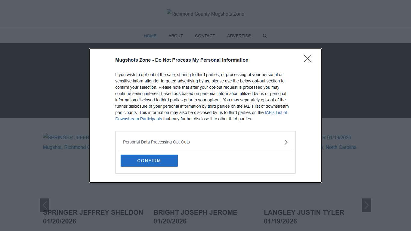 Richmond County Mugshots Zone